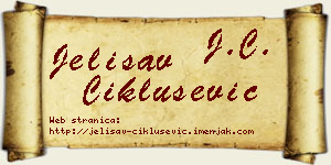 Jelisav Ciklušević vizit kartica